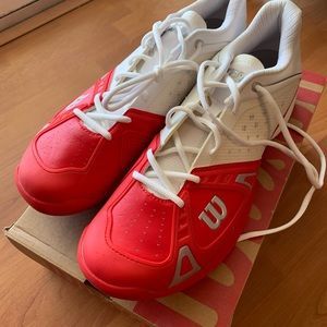 Wilson Rush Pro tennis shoes.